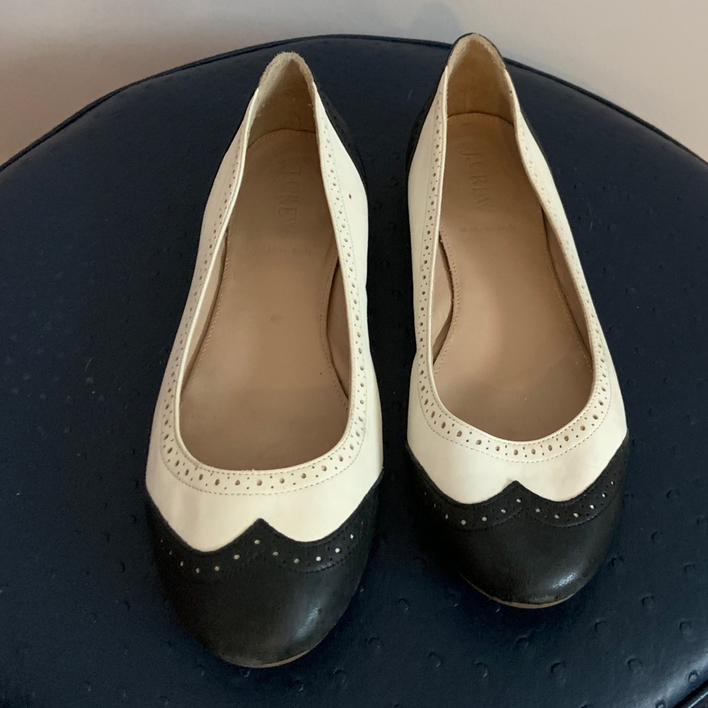 J.Crew Italian Two Toned Flats Size 7
